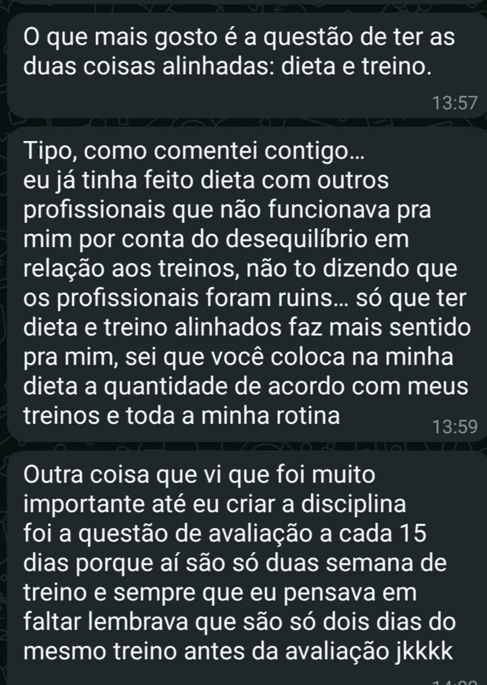 Depoimento de aluno 03